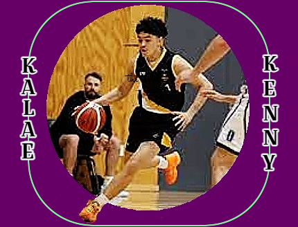 Kalae Kenny, Wellington College U16 basketball player, #1, bringing the ball t the basket.