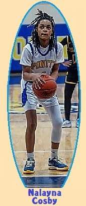 Nalayba Cosby, girls basketball player, Ponitz Career Tech, Dayton, Ohio, shooting a foul shot.