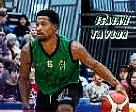 Isaiah Taylor, bastbaleer for Marlee team in the Division One League in Ireland. Shown in green #6 jersey, in  action.