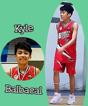 Images of Philippines U14 Development League. In red #71 uniform is Kyle Balbacal.