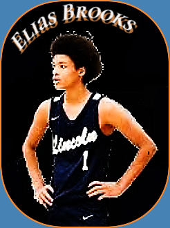 Elias Brooks, Lincoln Lancers high school team in Colorado, #1 with hands on hips in dark blue uniform