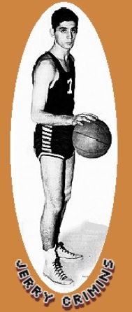 Jerry Crimins, McLoughlin High School in Oregon, shown full on from side with basketball in right hand about to dribble the ball. From The Oregonian, Portland, Oregon, February 12, 2002.