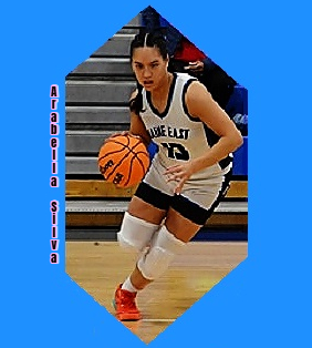 We see Illinois' Arabella Silva making a play with the basketball, for Maine East High School.