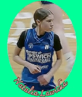 Natalia Lawicka, number 11, in blue uniform, Under 14 player on the Endeavor Ipswich team in England.