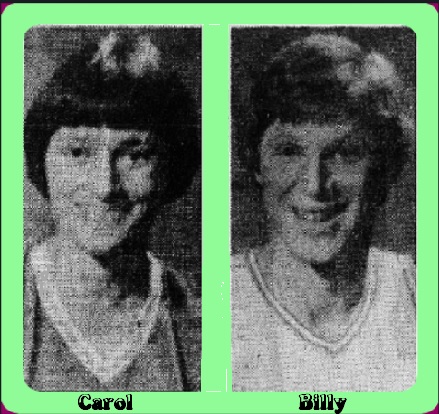 Pictured are Mr. and Mrs. Loos. Ms. Carol Turney-Loos on the left, Billy Loos on the right. University of Victoria, Canada. Portraits from the Edmonton Journal, Edmonton, Alberta, February 1, 1980.