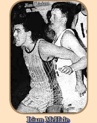 Liam McHale, in a game defending Harp Ballinma in the First Division in Ireland.