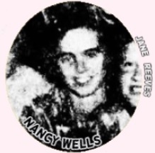 Cropped from a team photo we see Nancy Wells, Wallace=Rose Hill High School, North Carolina. Shown with teammate Jane Reeves. From the Goldsboro News-Argus, Goldsboro, N.C., February 23, 1957.
