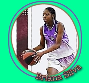 Briana Silva, English basketball player pn the Under 16 Hersey Mavericks U16 girls team, number 30, about to pass the ball.