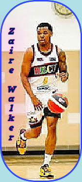 Zaire Walker, HBCU Movement team in the NBL-US league. bringing the ball upcourt during a game.