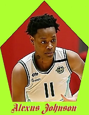 Close up, #11, Alexus Johnson, woman basketball player on the Al Fatat team in the Arab Club Championships.