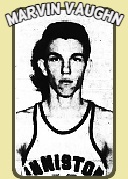 Portrait of Marvin Vaughn in his ANNISTON jersey for the Anniston YMCA Industria Basketball League. From The Anniston Star, Anniston, Alabama, December 25, 1955. 