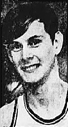 Portrait image of Bill Cook, White Station High School player (Memphis, Tennessee). From the Memphis Press-Scimitar, Memphis, Tenn., December 2, 1971.