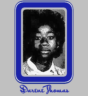 Image of mid 80s girls basketball player from South Carolina, Darene Thomas, Blackville-Hilda Kigh School, South arolina. From Thw Greenvile Newas, Greenville, S.C. January 31, 1985.