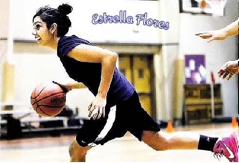 Image of girl basketball player for Desert Academy in New Mexico, dribbling a ball upcourt in a Natalie Guillen photograph in The Santa Fe New Mexican, Santa Fe, N.M., November 20, 2011.