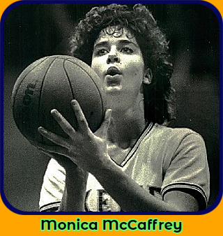 Monica McCaffrey, Cetral Catholic High's girl basketball player in Allentown, Pennsylvania. Close up taking a foul shot. (Morning Call File Photo) 1986