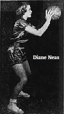 Imaage of Diane Neas, girls basketball player on Newport High School, Tennessee. From The Knoxville Journal, Knoxville, Tennessee, March 18, 1951.