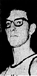 3/4 profile photo of Michigan boys basketball plater Vern Sergent from the Port Huron Times Herald, Port Huron, Mich., January 21, 1970.