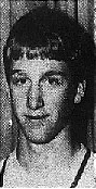 Portrait of Nebraska basketball player Brett Cover at Hay Springs High School. From The Chadron Record, Chadron, Nebr., February 12, 1988.