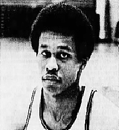 Image of basketball plater, Leo Tolin, College of the Desert, Palm Springs, California. From The Desert Sun, Palm Springs, Cal.. November 9, 1971.