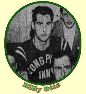 Image cropped from Kong Pond Inn team photo, of Billy Oy=tte, men's basketball player. Also seen is manager Simon Spivak behind him, and Ken Avia in front of Otte. From the Paterson Evening News, Paterson, New Jersey, March 8, 1966.