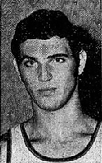 Portrait photo of Mike Allocco, basketball player  for Stonehill College. From The Courier-News, Plainfield, New Jersey, March 30, 1971.