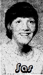 Portrait of Leslie “Sas” Spencer, Clinton High School (Illinois) basketball player in 1979. From the Decatur Herald, Decatur, Illinois, February 19, 1979.