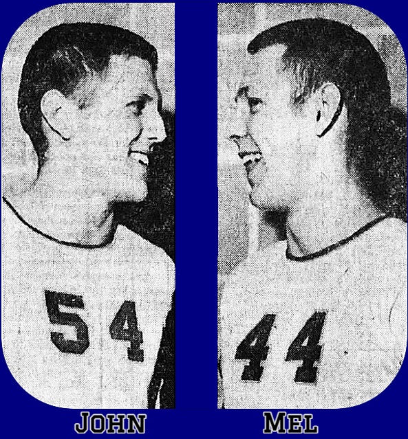 Cropped images of the Thomas brothers, John (left) and Mel (right); from the Sioux Falls Argus-Leader, Sioux Falls, South Dakota, March 14, 1965 Photo: Ray Mews.