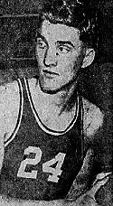 Image of CAnadian basketball player Neal Neasmith, #24 looking to our left, in uniform From The Kingston Whig-Standard, January 15, 1962.