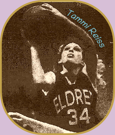 Tammi Reiss, Eldred High School (N.Y.) girl basketball playershown going up for a shot ub uniform number 34.From the Sunday Post-Star, Glens Falls, New York, March 20, 1988.
