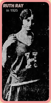 Nebraskan girls basketball player Ruth Ray, cropped from a 1925 Humboldt High School team photo in The Lincoln Sunday Star, Lincoln, Nebr., March 1, 2925.
