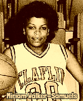 Image of Miriam Walker-Samuels, women's basketball player on the Claflin College team, #20.