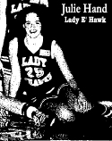 Picture of Julie Hand from Post-State Championship Emmetsburg Lady E'Hawks team picture.