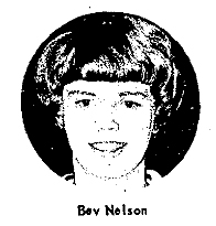 Bev Nelson's picture from The Humboldt Republican, Humboldt, Iowa, December 9, 1970. A Twin River basketball player.