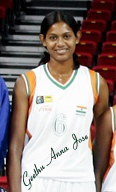 Geethu Anna Jose, Indian women's basketball player.