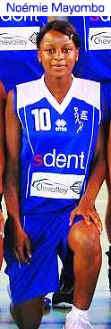 Belgian basketball player Nomie Mayombo, playing for Sdent Nyon Basket in Switzerland. Scored 58 points in the Swiss Cup at BBC Cossanay.