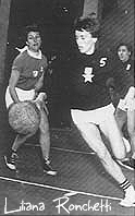 Picture of young Liliana Ronchetti, Comense basketball player, circa 1950.