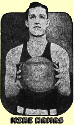 Upper body portrait of boys basketball player for the Passaic High School 'Wonder Five (New Jersey). From the Wilkes-Barre Times Leader, Wilkes-Barre, Pennsylvania, March 18, 1927