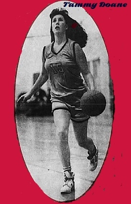 Canadian girls basketball player, 16 year old Tammy Doane, Canterbury High School (Ottawa) taking the ball upcourt. From The Ottawa Citizen, November 7, 1991. Phot by Wayne Cuddington.