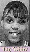 Portrait image of Mississippian girls basketball player, Tan White, Tupelo High School From The Clarion-Ledger, Jackson, Mississippi, March 25, 2000.