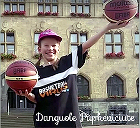 Image of Danguole Pupkeviciute, 11 year old girl basketball player from New Basket Oberhausen. Taken September 2015.