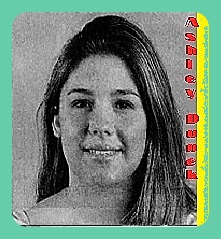 Portrait image of Ashley Dunek, Lenape High School (New Jersey) girls basketball player. From the March 24, 2001 Courier-Post, Camden, N.J.