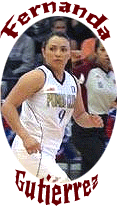 Fernanda Gutierrez, Pumas Unam basketball player in the LNBP Mexican basketball league, #9 running up court.