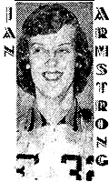 Picture of Jan Armstrong, 1956 Iowa girls basketball player for Eldora High School.