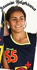 Image of Jasmin Baghiana, Stuttgart Red Heat girls U13 basketball player, number 55.