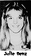 Profile image of Julie Denz, Fort Madison Aquinas high school girls basketball player, c.1982, IOwa.