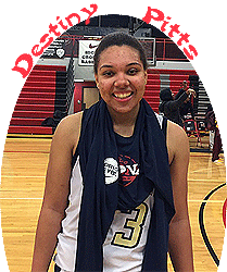 Destiny Pitts, Detroit Country Day girls basketball player, following scoring 50 points against Battle Creek Central, 12/17/16