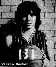 Garnavillo's Vickie Decker following her two game 76 & 55 point games, 131 points in 2 straight games.