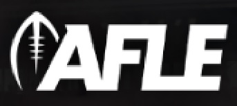 American Football League of Europe, AFLE, logo: a  football and AFLE, in white