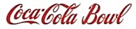 Coca-ZCola Bowl in red Coca Cola script.