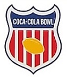 Coca-Cola Bowl logo, in a shield shape.